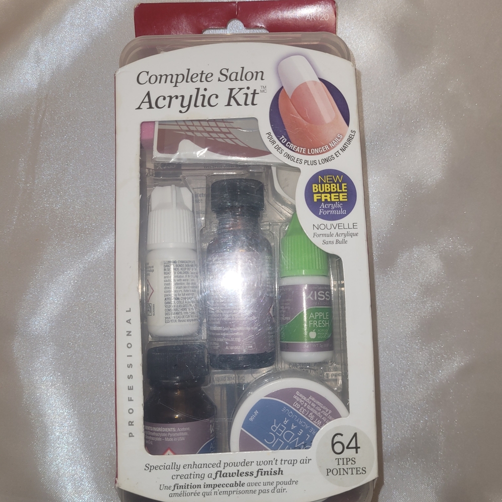 Kiss Acrylic Kit - White and Purple